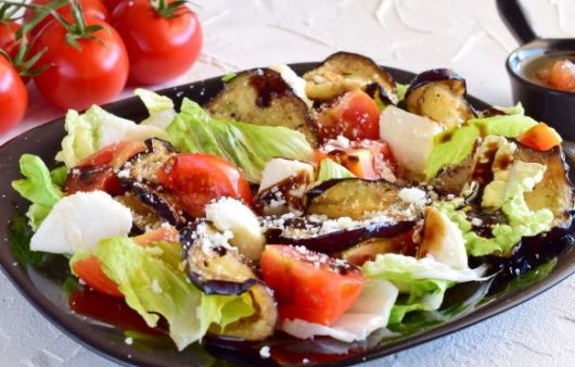 Crispy Eggplant Delight: Italian Salad "Parmigiano" Recipe