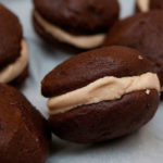 Mini Chocolate Peanut Butter Whoopie Pies