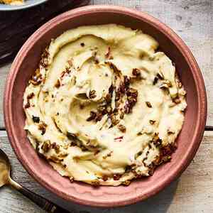 Parsnip Mash with Olive Tapenade