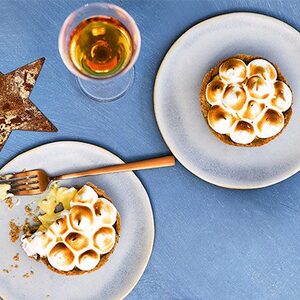 Christmas meringue pies