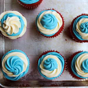 Ice Cream Filled July 4th Cupcakes Recipe