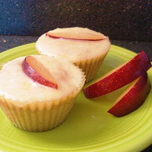 Spice Cupcakes with Plum-Cardamom Glaze