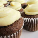 Chocolate Gingerbread Cupcakes with White Chocolate Cream Cheese Frosting