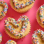 Heart-Shaped Vanilla Cupcakes