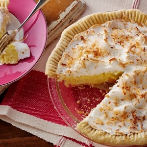 Coconut Cream Pie with Coconut Meringue