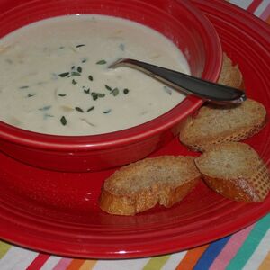 Roasted Garlic and Gruyere Soup