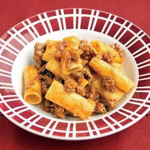 Rigatoni with Spiced Meat Sauce