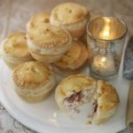 Mini turkey & cranberry pies