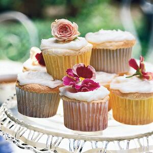 Lemon Angel Food Cupcakes