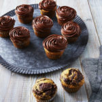 Pumpkin-Chocolate Swirl Cupcakes With Chocolate Buttercream