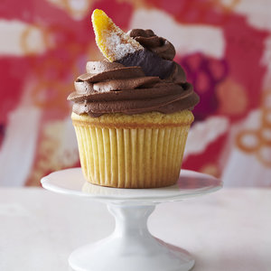 Cardamom Orange Cupcakes With Chocolate Sour Cream Frosting